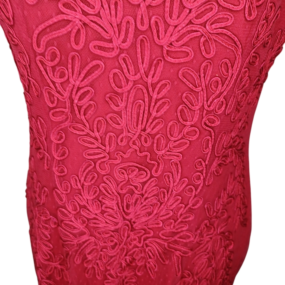NWT Cahcet Ind. Sz. 14 Soutache Embroidered Long Sleeveless Dress - Picture 3 of 8